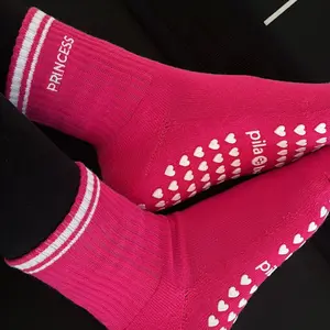 Princess Grip Socks - Pink Pilates Princess Pilates Sock - Barre Princess Grip Sock
