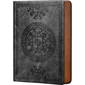Lined Journal For Men, Soft Cover Notebook, Leather Journal For Writing, 180 Lay Flat, Vintage Men's Journal, Personal Diary, 5.7'' X 8.3'', Black
