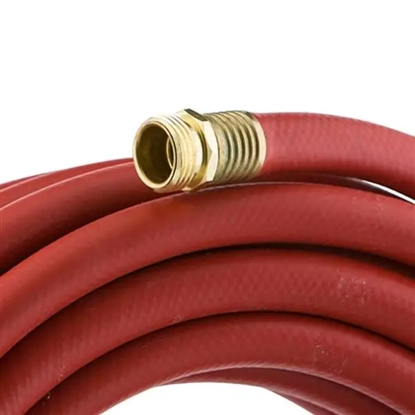 212 MAIN MAXLite Hot Water Rubber Hose, 50 ft x 0.62 in, Red, Kink Resistant Heavy Duty High Pressure Cleaning Hose, Flexible Household Appliance Accessory, Heavy Duty Hose