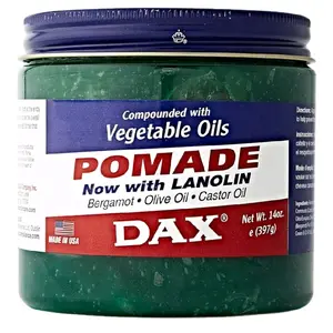 Dax Pomade 14 Ounce - Now with Lanolin - Comprised of Vegetable Oils - Made in USA - Haircare Product - Gel