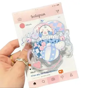 Pierrot Clown Magnetic Phone Grip, Pastel Kawaii Aesthetic Pop Grip, Cute Clown Phone Holder, Magnetic Grip for Kindle eReader Gift