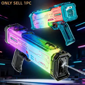 Hydro-Blaster LED Glowing Water Soaker Toy. Massive 1250ML Capacity 32FT Range Squirt Dispenser. Dynamic Colorful Light Summer Pool Beach Party Fidget Memorial Day 4th of July Independence Day Gift For Adults Teens 2026.