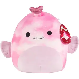 Squishmallows Original 10-Inch Sy The Valentine's Day Pink Angler Fish Plush- Official Jazwares Plush -Collectible Soft & Squishy Stuffed Animal Toy-2026 Limited Edition - Gift for Kids, Girls & Boys