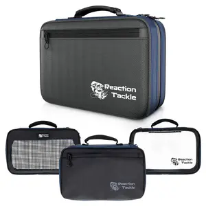 Reaction Tackle Bait Binder Fishing Bags - Saltwater Resistant Heavy Duty Tackle Storage for Soft Plastics & Jigs