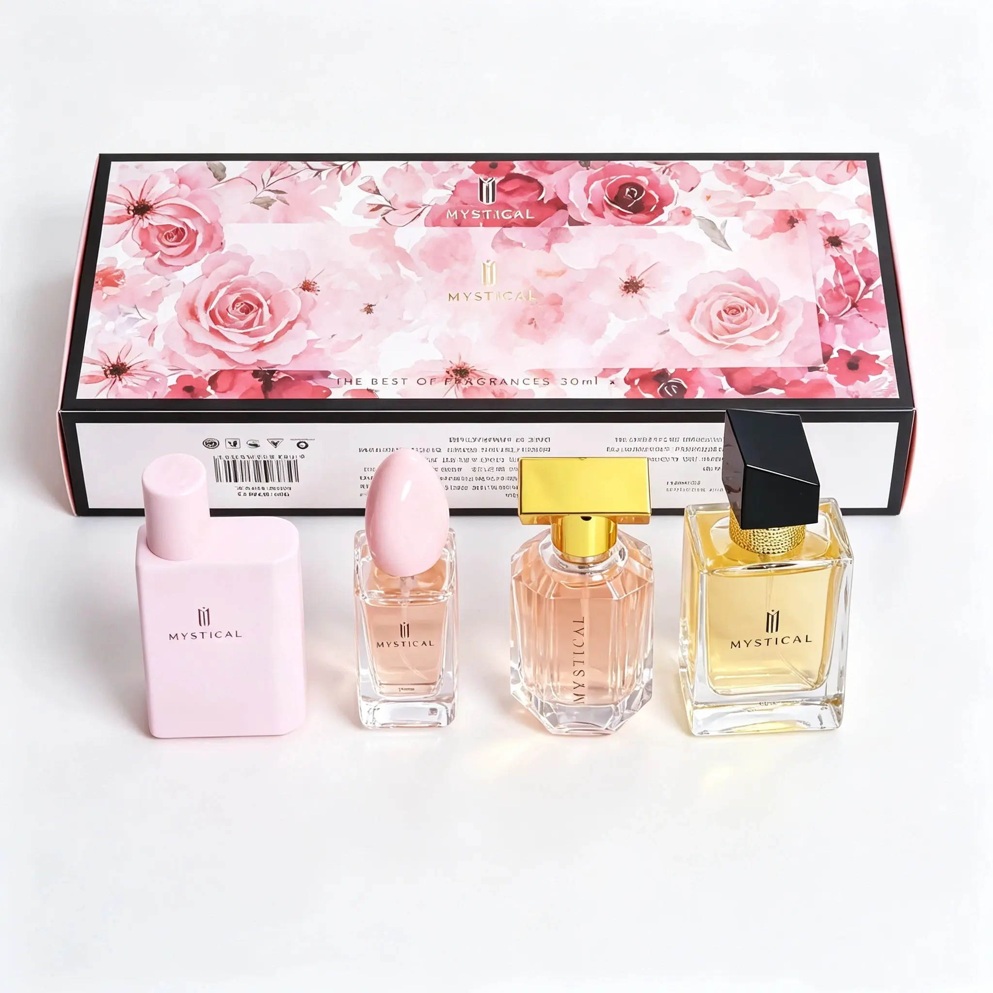 mystical woman luxury perfume set - 4 Bottles 30ml Each - Romantic Floral Fruity Scent - Mini Perfume - Gift for Birthday - vanilla - long lasting perfumes - perfume para hombres - great holiday gift - fancy love -colognes - portable travel size