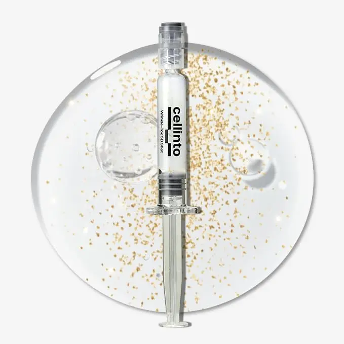 Cellinto Wrinkle Tox 5D Shot Ampoule Eye Serum – Anti-Aging Korean Eye Serum for Dark Circles, Fine Lines & Crow's Feet | Argireline, Matrixyl 3000 & Volufiline | 30ml/1.01 fl oz