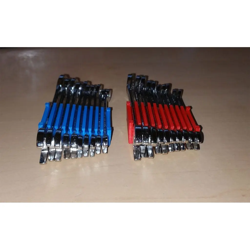 Mini Wrench Organizer - 10 Piece, Metric/SAE Compatibility, Precision 3D-Printed, Perfect Replacement or Upgrade Part