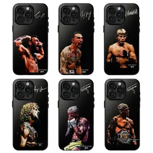 UFC Fighters Collection Signature Phone Case, The Championship Phone Cover, Compatible with iPhone X, 11, 12, 13, 14, 15, 16, 17, Cute & Trendy Gift For Women Men