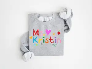 Teacher Shirt, Teacher Custom Name Shirt, Teacher Appreciation Gift, Crayon Teacher Shirt, Teacher Shirt, Teacher Gift, Custom Teacher Shirt | 0068
