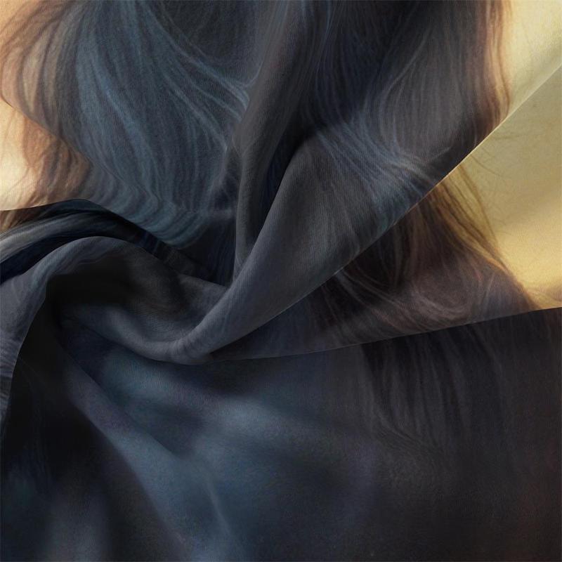 3-Piece High-Definition Digital Print Horse Comforter Set, Includes 1 Fitted Sheet + 2 Pillowcases, Soft Polyester Fabric, Home Use