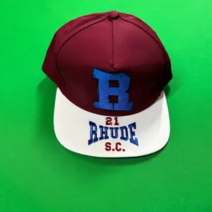 Rhude Hat "R" - Maroon/White