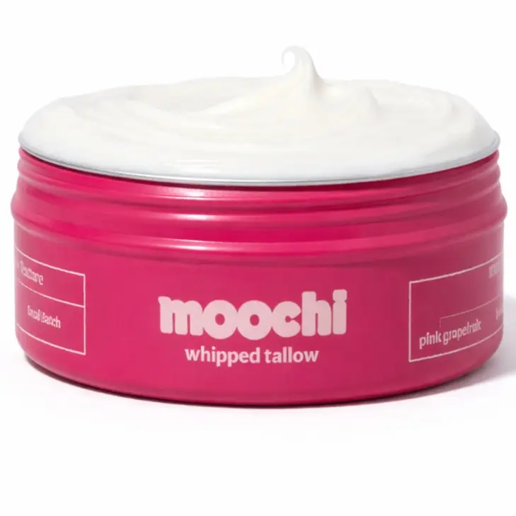 Beef Tallow for Skin – Organic 100% Grass-Fed Whipped Balm with Pink Grapefruit Essence, Natural Moisturizer Cream for Nourishing Skin Hydration, 4 oz