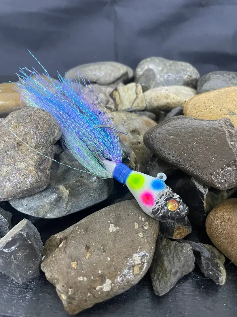Buffalo Rigs Custom-Tied 1oz Walleye Jigs - Premium Fishing Lures for Anglers
