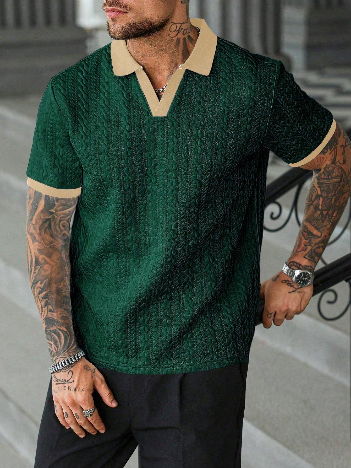 CasualCool men’s contrast color short-sleeve casual commuter polo shirt; men’s knitted polo shirt; cream polo shirt; men’s V-neck knitted shirt; men’s short-sleeve sweater polo; men’s textured polo shirt; old money style tiktokshopspringglowup CasualCool men’s contrast color short-sleeve casual commuter polo shirt; men’s knitted polo shirt; cream polo shirt; men’s V-neck knitted shirt; men’s short-sleeve sweater polo; men’s textured polo shirt; old money style tiktokshopspringglowup