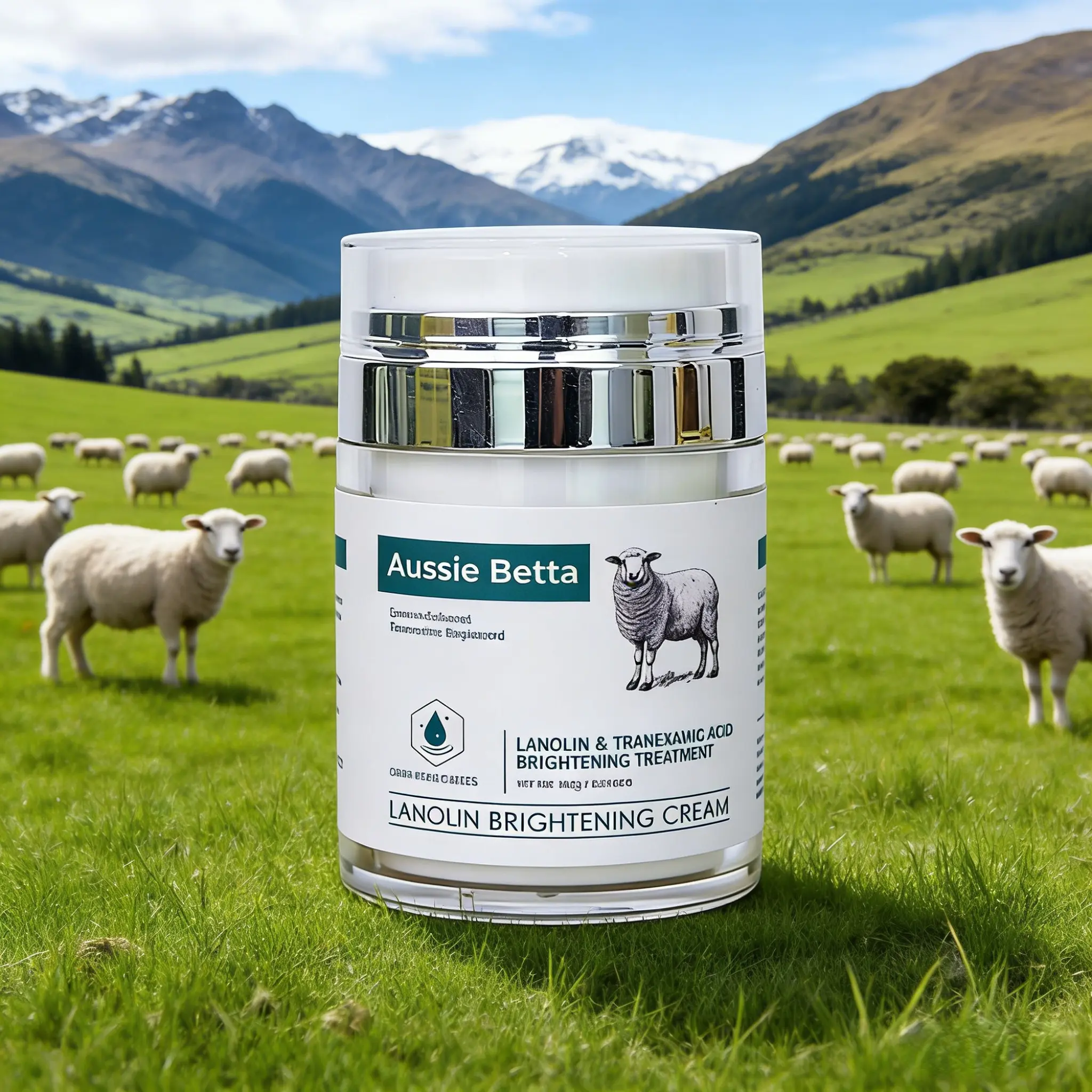 Aussie Betta Miracle Lanolin Peptide Cream Anti-Aging Moisturizer with Shea Butter Multi-Peptide Complex Retinol Adenosine Firming Wrinkle Repair Deep Hydration Sensitive Skin Smoothing Skincare