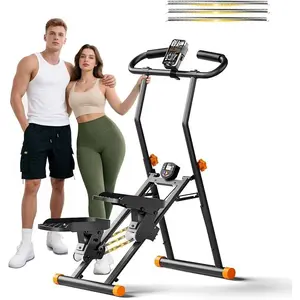 Stair Stepper for Home Gym, 2025 Upgrade Stair Climber w/ 3-Level Resistance & Height, Non-Slip Pedals, Digital Tracker & Phone Holder Home Exercise Machine for Women Men