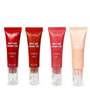 Prolux Multi Use Creamy Tint, Lip and Cheek,High Pigmentation, Lightweight, Long-lasting Gloss Lipgloss Makeup Cosmetic Lipstick Dewy Flawless