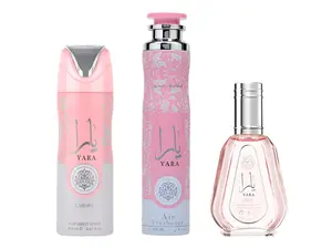 (3pc Bundle Pack) 300ml Yara Air Freshener + 1.7oz Yara EDP Spray + 200ml Yara Body Spray