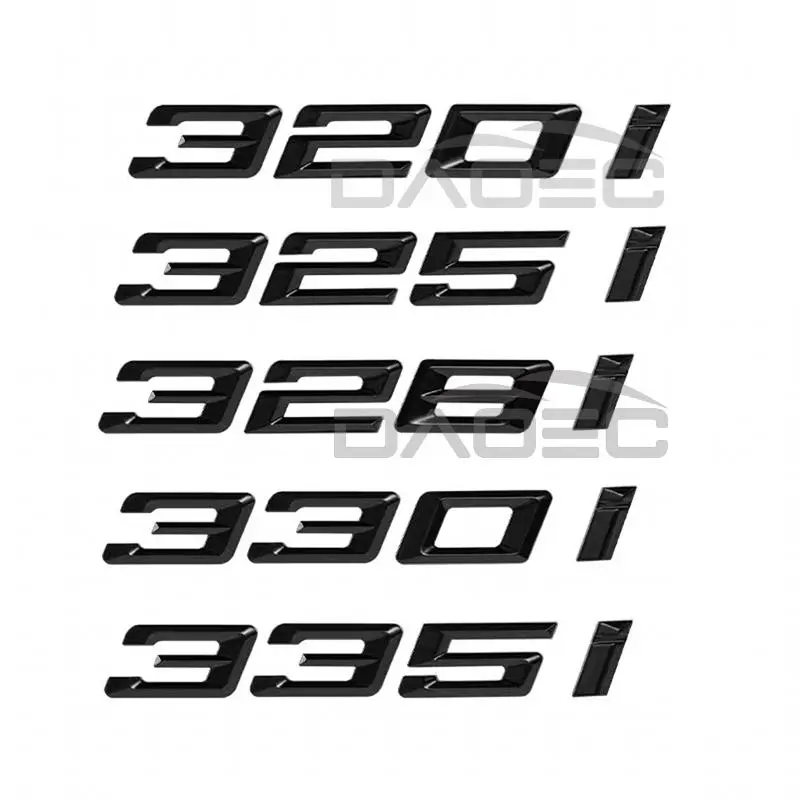 Car Trunk Logo 316i 318i 320i 325i 328i 330i 335i Badge Emblem Sticker For BMW 3 Series E36 E46 E90 E91 E92 F30 F31 F34 G20 G21