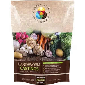 - worm Castings -   Fertilizer for Indoor & Outdoor  - Soil Enhancer for Vegetable Gardens 3lb
