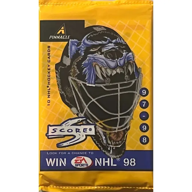 1997-98 Score Authentic Vintage Ice Hockey Trading Card Pack - 10 Cards, Informative Backs, Photographic Clarity, Transitional Season Collectible Accessory