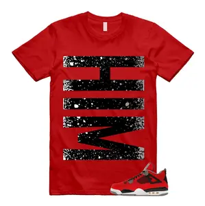 4 Toro Bravo Fire Red White Black Cement Grey 2026 T Shirt Match HIM, Cotton Unisex Graphic T-Shirt