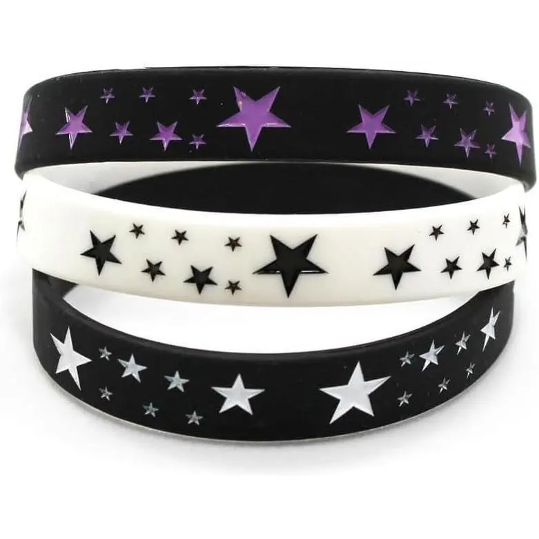 Wristbands Bracelets  Star Y2K Funny Wristbands Decoration for Women Men Teen Friends -3Pcs Star