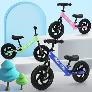 12 Inch Bisucar  Balance Bike, No Pedals, Balance Bicycle for Kids,  Adjustable Height Handlebars and Seat, Sports Toys for Kids(dealsforyoudays)