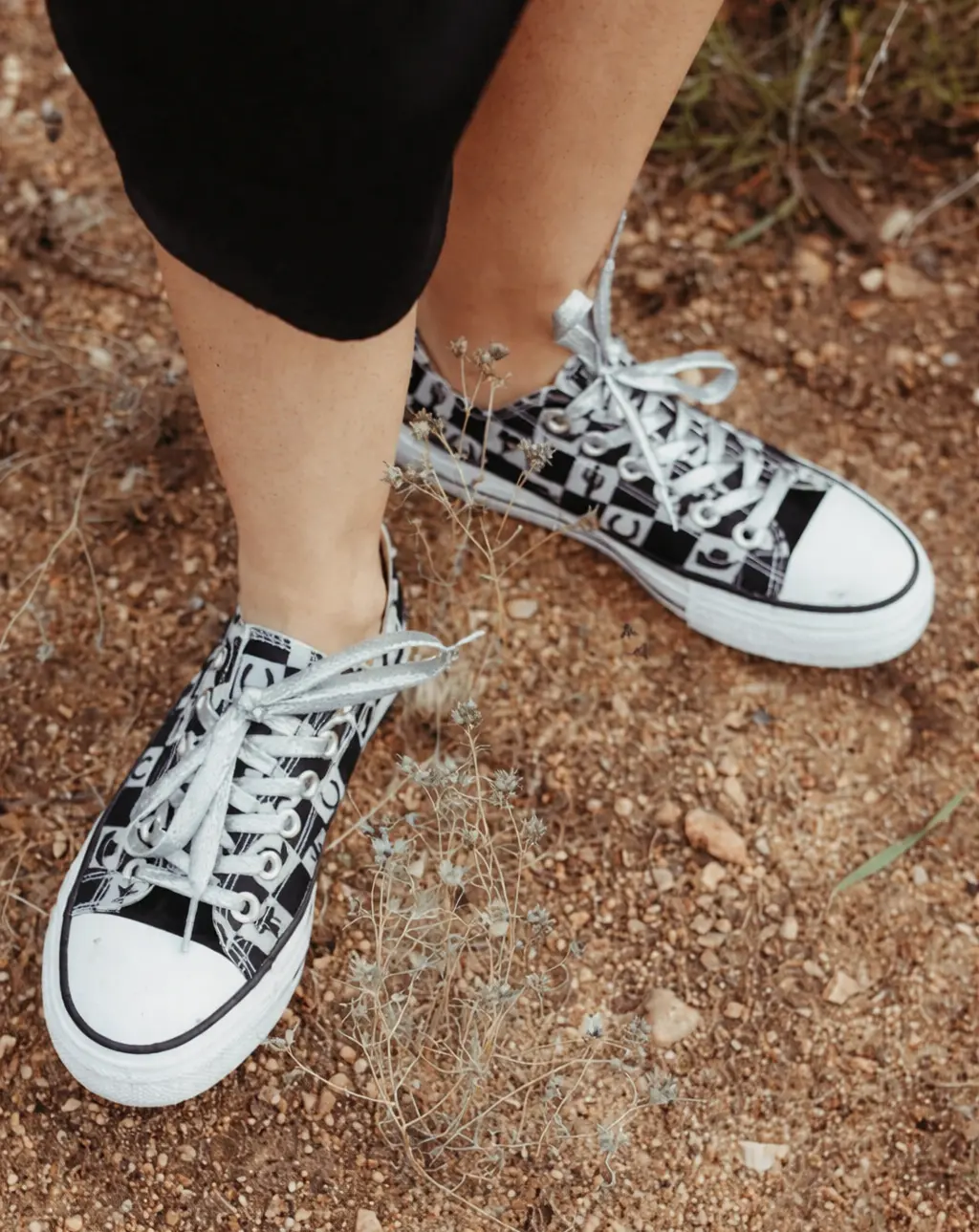 Women's Classic Checkerboard Ankle Boots - Comfortable Fabric Casual Trainers with Pointed Toe, Rubber Sole (Any Occasion Ready), Western, Footwear, All Seasons, Flat/Low, Laces, Shoe, Walking Shoes, Tie-Up Lace, Comfortable Aesthetic, Cloth, Everyday