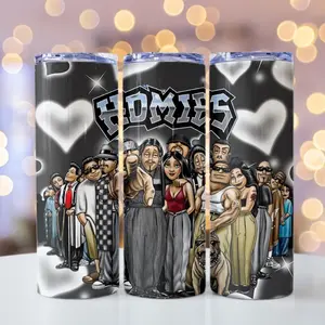 Homies Grey Hearts 20 oz Tumbler