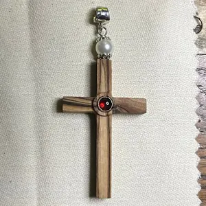 The Blood of the Lamb Olive Wood Cross /99