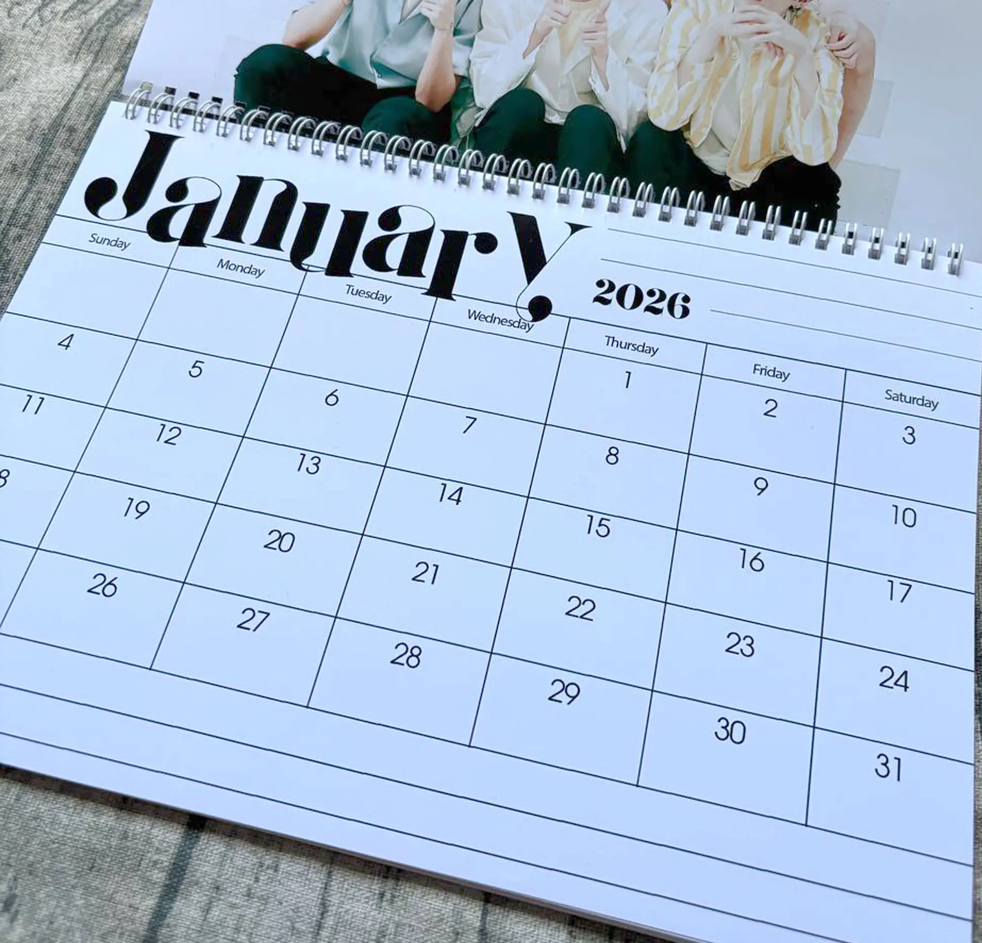 Leaders of The K-pop Revolution 2026 Calendar, K-pop 2026 Calendar, Global Superstars 2026 Calendar, Gift For K-pop Fans ID