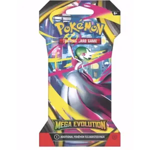 Pokémon TCG: Mega Evolution Sleeved Booster Pack - 10 Cards with Iconic Pokémon ex for Epic Battles and Strategic Gameplay