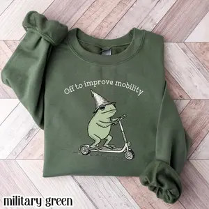 Physical Therapy Sweatshirt Pt Physical Therapist Assistant Sweater Off To Improve Mobility Sweatshirt  Funny Frog Toad Physical Therapy Gift