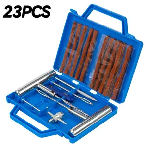 SJPACK 23pc Tire Repair Kit DIY Flat Tire Repair Car Truck Motorcycle Home Plug Fix