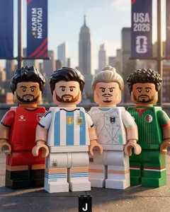 [LIMITED] 2026 World Cup Mini Brick Soccer Players – Multi Team Argentina Germany Algeria Korea Figures