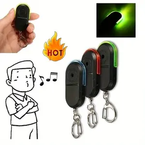 3pcs Key FindersNew Alert with LED Light And Sound Notification - Anti-Lost Keychain Locator with Whistle Function, Made Of Durable ABS Material, Provides Colors - Provides Multiple Quantities for GPS And Key Locator Needs, Key Locator Tracker | Whistle
