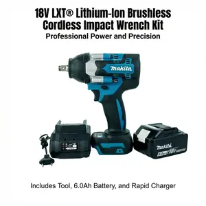 Makita DTW700 Impact Wrench Kit With Battery Charger for Automotive Repair Electric Wrench High Torque 700Nm