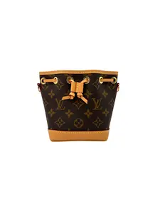 Pre-owned Louis Vuitton leather Crossbody Bags Monogram Nano Noe Bucket Bag
