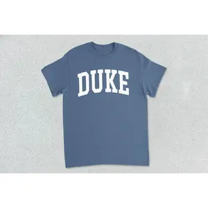 Duke T-Shirt Collegiate Shirt Unisex Garment-Dyed
