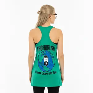 THIGHBRUSH® - CLIMAX CHANGE IS REAL - Women's Tank Top - Green