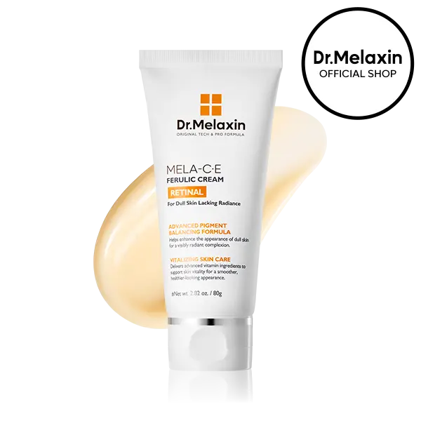 [Dr.Melaxin Official] Mela-C·E Ferulic Cream Retinal | Vitamin C E Ferulic + Retinal Anti Aging Face Cream | Brightening Firming 80g