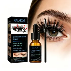 Natural Castor Oil 7‑Day Rapid Growth Eyelash Serum | Fuller Longer Lashes & Brows, Gentle Nourishing with Precision Applicator