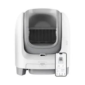 C1 Open-top Smart Self-Cleaning Litter Box for Multiple Cats with APP Control Odour Control 67.5L Spacious Interior for Large Cats Self-cleaning Scoop-free Automatic