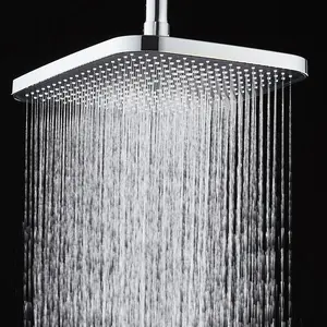 High Pressure Shower Head, Square Shower Head, Daily Fixed Shower Spray for Bathroom, Bathroom Accessories, Shower Head