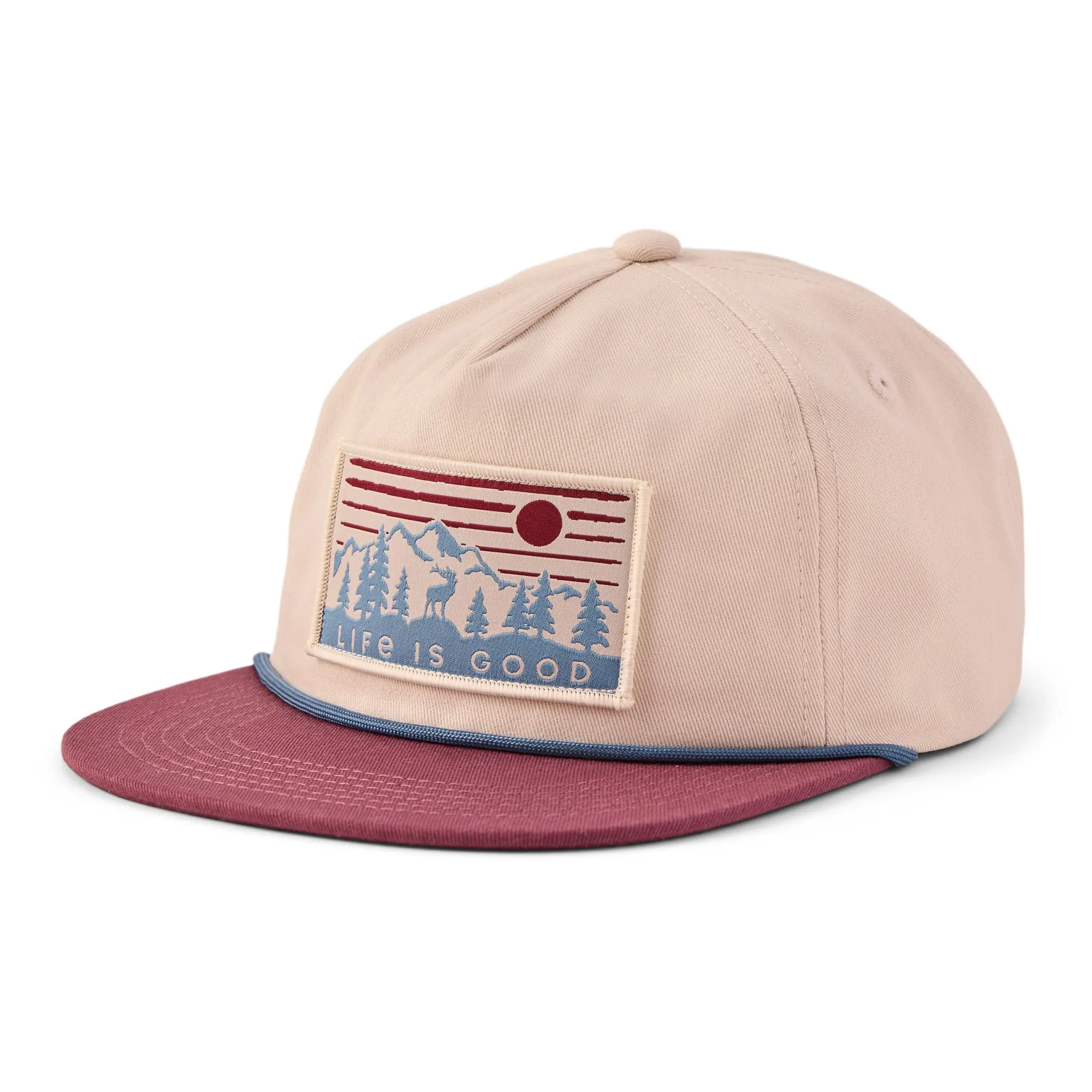 Adult Unisex Scenic Mountain Twill Rope Hat
