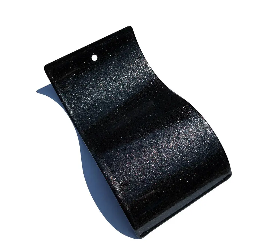 Gloss Black Metallic Sparkle Powder Coating Paint 1 LB
