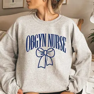 OBGYN Bow T-Shirt OR  Sweatshirt,Obstetrics and Gynecology Nurse T-Shirt ,Future Obgyn Nurse,Ob Gyn Nurse shirt ,Gynecologist ,Ob tech Fabric