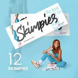 12 SKIMPIES! The Original Leggings Liner! 100% Organic Cotton! Pants Womenswear