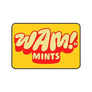 WAM!™ Mints Logo Desk Mat | Graphic Desk Mat